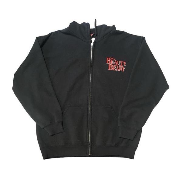 Disney Jackets & Blazers - Vintage 90s Broadway musical Disney beauty and the beast tour zip up hoodie